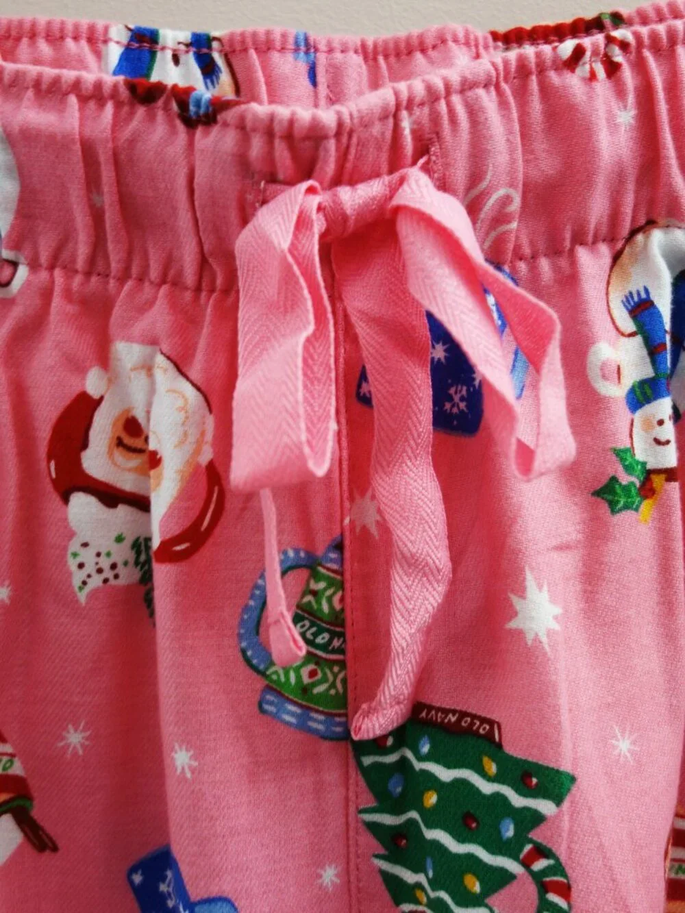 Old Navy Women's Pink Mugs Fun Flannel Pants Pajamas (M) NWT!